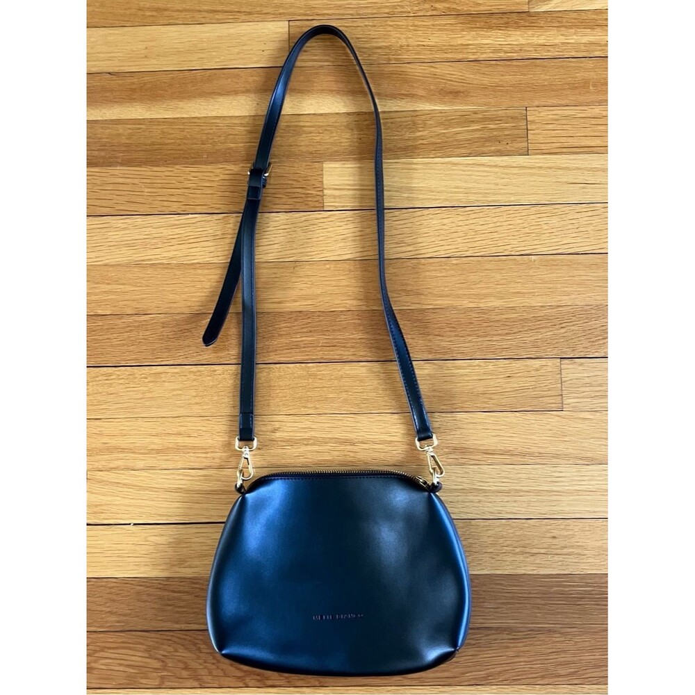 Melie Bianco Anthropologie Black Vegan Leather Cross Body or Shoulder Purse